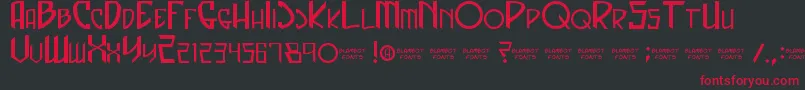 CaptainSpandex Font – Red Fonts on Black Background
