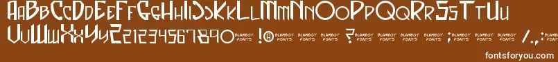 CaptainSpandex Font – White Fonts on Brown Background