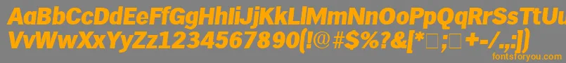 HieroDisplaySsiItalic Font – Orange Fonts on Gray Background