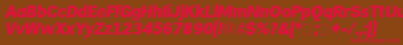 HieroDisplaySsiItalic Font – Red Fonts on Brown Background
