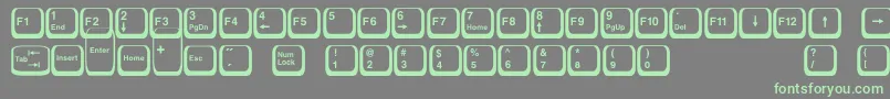 fuente Keyboard2 – Fuentes Verdes Sobre Fondo Gris