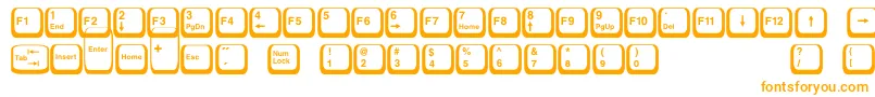 Fonte Keyboard2 – fontes laranjas