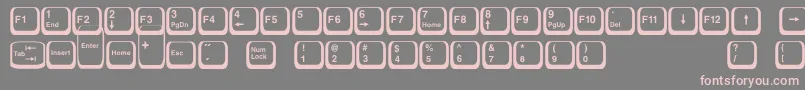 fuente Keyboard2 – Fuentes Rosadas Sobre Fondo Gris