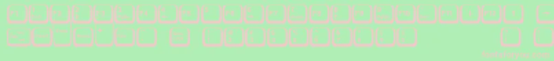 Keyboard2 Font – Pink Fonts on Green Background