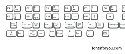 Schriftart Keyboard2