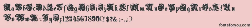 UechiBold Font – Black Fonts on Pink Background