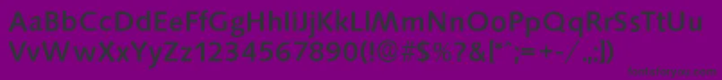 SaxonyserialMediumRegular Font – Black Fonts on Purple Background