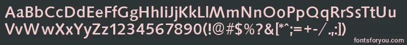 SaxonyserialMediumRegular Font – Pink Fonts on Black Background
