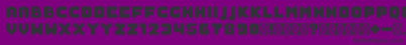 SaboFilled Font – Black Fonts on Purple Background