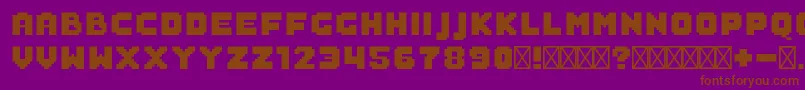 SaboFilled Font – Brown Fonts on Purple Background