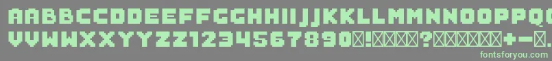 Шрифт SaboFilled – зелёные шрифты на сером фоне