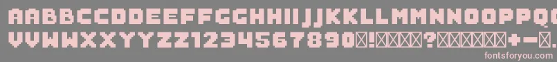 フォントSaboFilled – 灰色の背景にピンクのフォント
