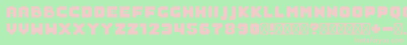 SaboFilled Font – Pink Fonts on Green Background
