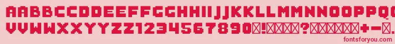 SaboFilled Font – Red Fonts on Pink Background