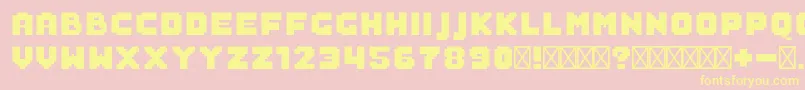 SaboFilled Font – Yellow Fonts on Pink Background