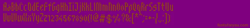 More about NarrowPix Font NarrowPix Font – Brown Fonts on Purple Background
