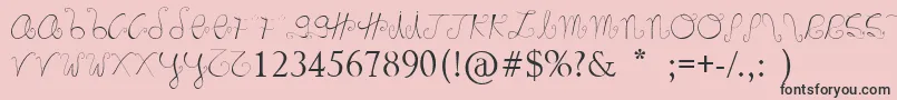 Marnoc Font – Black Fonts on Pink Background