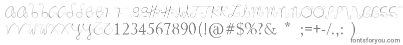 フォントMarnoc – 白い背景に灰色の文字