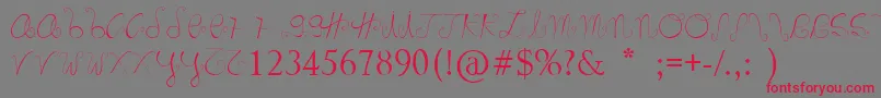 Marnoc Font – Red Fonts on Gray Background
