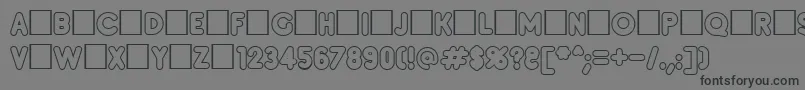 Insetc Font – Black Fonts on Gray Background