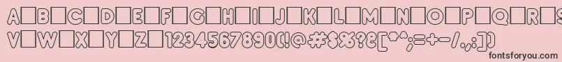 Insetc Font – Black Fonts on Pink Background