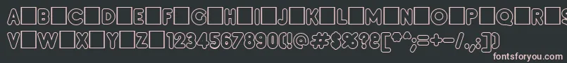 Insetc Font – Pink Fonts on Black Background