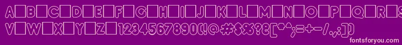 Insetc Font – Pink Fonts on Purple Background