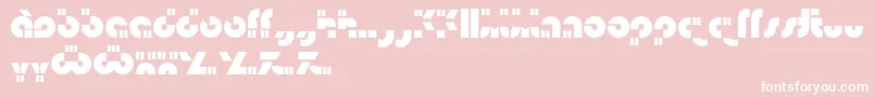 Isamu Font – White Fonts on Pink Background