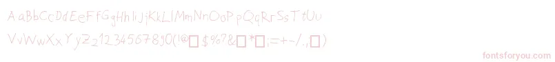 JoksoviPapci Font – Pink Fonts on White Background