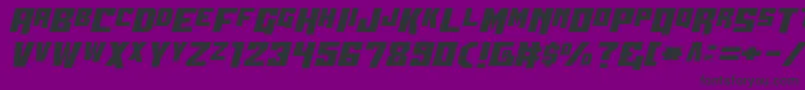 Wbv5straight Font – Black Fonts on Purple Background