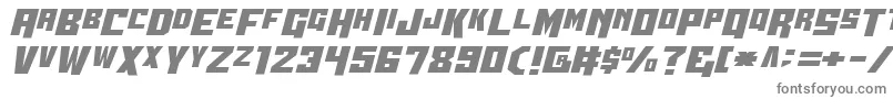 フォントWbv5straight – 白い背景に灰色の文字