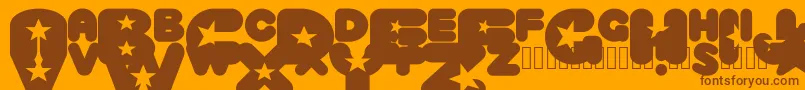 More about CrystaluniverseRegular Font CrystaluniverseRegular Font – Brown Fonts on Orange Background