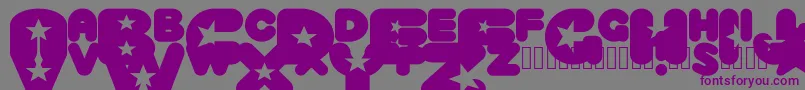 CrystaluniverseRegular Font – Purple Fonts on Gray Background