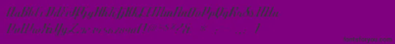 フォントDeftonestylusgaunt – 紫の背景に黒い文字
