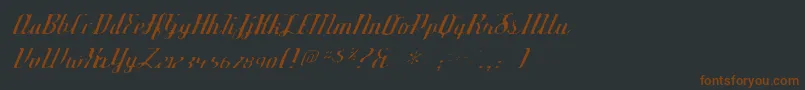 Deftonestylusgaunt-fontti – ruskeat fontit mustalla taustalla