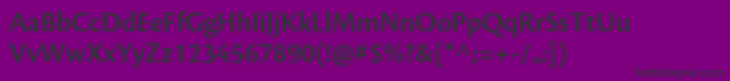 CronosproSemibolddisp Font – Black Fonts on Purple Background