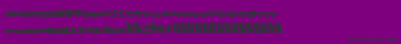 Creampuff Font – Black Fonts on Purple Background