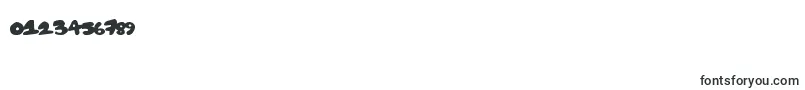 Creampuff-Schriftart – Schriften für Zahlen und Nummern