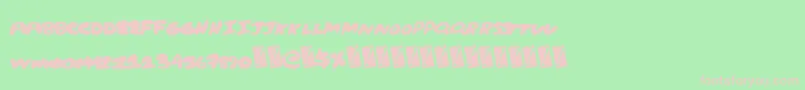 Creampuff Font – Pink Fonts on Green Background