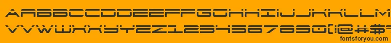 911porschav3laser Font – Black Fonts on Orange Background