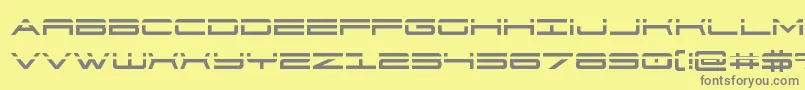 911porschav3laser Font – Gray Fonts on Yellow Background