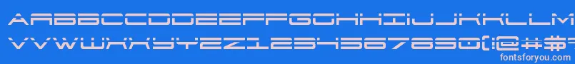 911porschav3laser Font – Pink Fonts on Blue Background