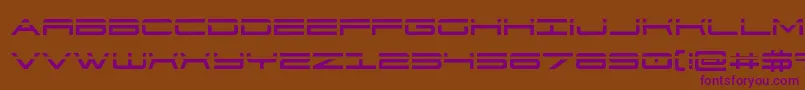 911porschav3laser Font – Purple Fonts on Brown Background