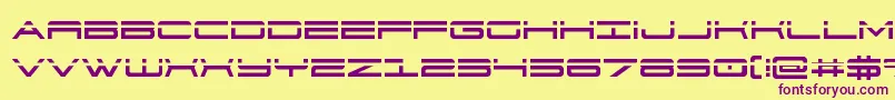 911porschav3laser Font – Purple Fonts on Yellow Background