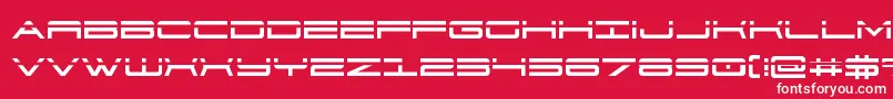 911porschav3laser Font – White Fonts on Red Background