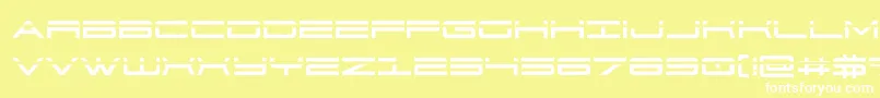 911porschav3laser Font – White Fonts on Yellow Background