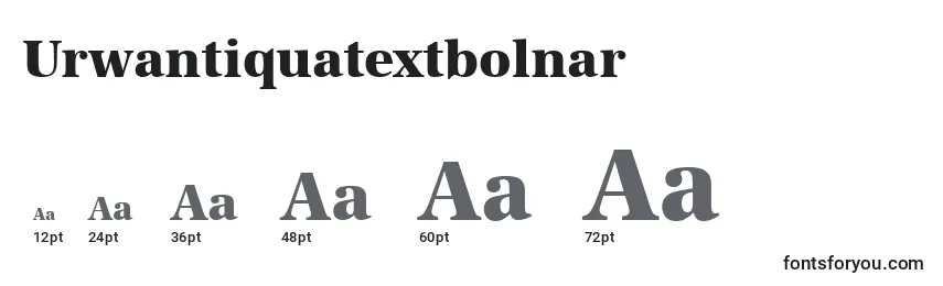 Размеры шрифта Urwantiquatextbolnar