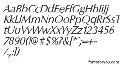  ColumbiaserialItalic font
