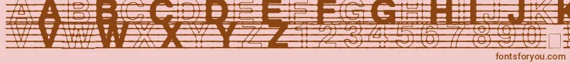 DistractedMusician Font – Brown Fonts on Pink Background