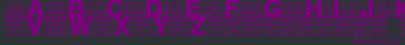 DistractedMusician-fontti – violetit fontit mustalla taustalla